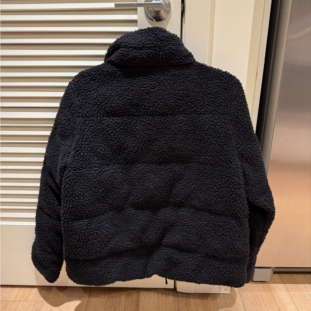 Abercrombie & Fitch Black Sherpa Jacket - Picture 2 of 2